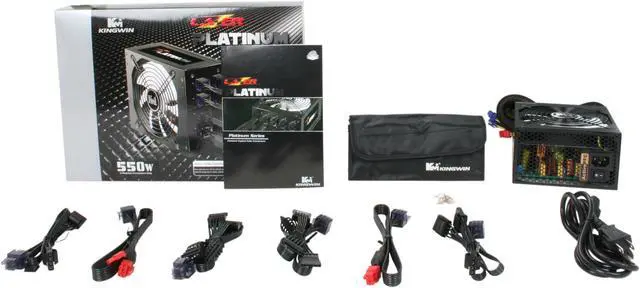 Alt view image 7 of 7 - KINGWIN Lazer Platinum Series LZP-550 550 W ATX 12V v2.2 / EPS 12V v2.91 / SSI EPS 12V v2.92 SLI Ready CrossFire Ready 80 PLUS PLATINUM Certified Modular Active PFC Power Supply