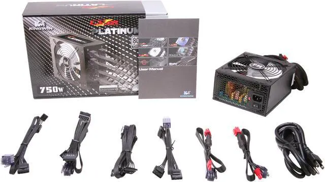 Alt view image 7 of 7 - KINGWIN LZP-750 750 W ATX 12V v2.2, EPS 12V v2.91, and SSI EPS 12V v2.92 SLI Ready CrossFire Ready 80 PLUS PLATINUM Certified Modular Active PFC Power Supply