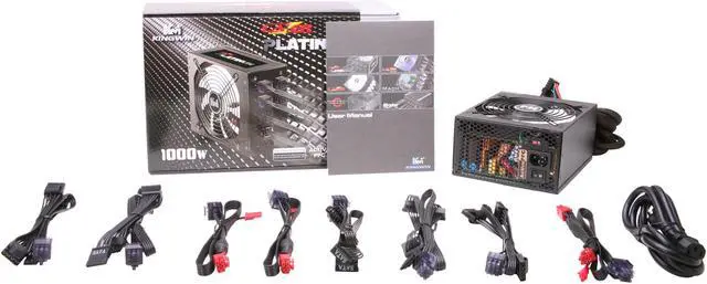 Alt view image 8 of 8 - KINGWIN LZP-1000 1000 W ATX 12V v2.2, EPS 12V v2.91, and SSI EPS 12V v2.92 SLI Ready CrossFire Ready 80 PLUS PLATINUM Certified Modular Active PFC Power Supply