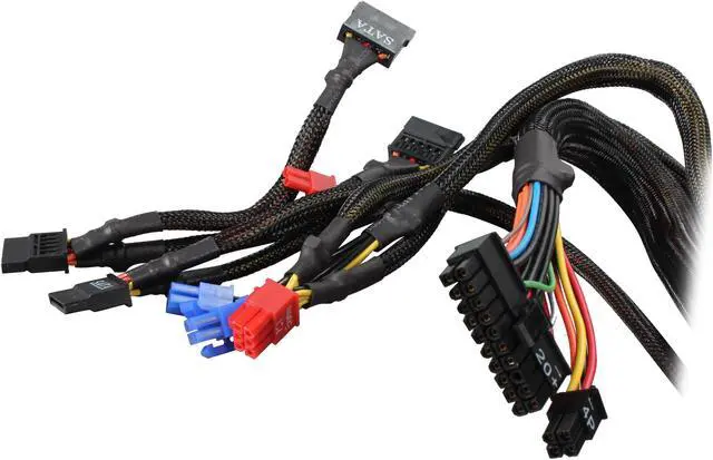 Alt view image 6 of 7 - KINGWIN KX-1000 1000 W ATX 12V v2.2, EPS 12V v2.91, and SSI EPS 12V v2.92 SLI Ready CrossFire Ready 80 PLUS BRONZE Certified Modular Active PFC Power Supply