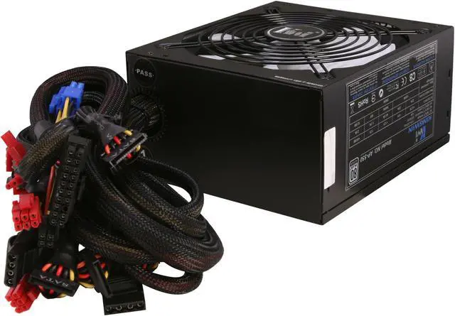 Alt view image 4 of 7 - KINGWIN Absolute Platinum Series AP-550 550 W ATX 12V v2.2, EPS 12V v2.91 and SSI EPS 12V v2.92 SLI Ready CrossFire Ready 80 PLUS PLATINUM Certified Active PFC Power Supply