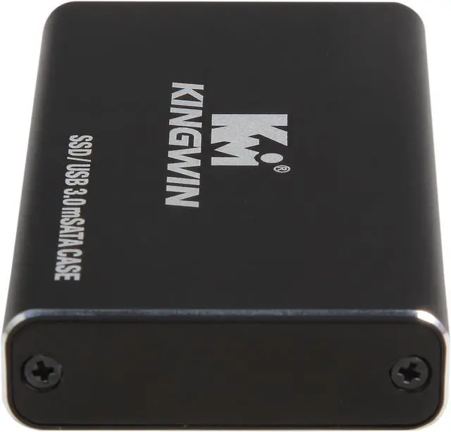 Alt view image 5 of 6 - KINGWIN KM-U3MSATA Aluminum Black mSATA USB 3.0 SSD Enclosure Adapter