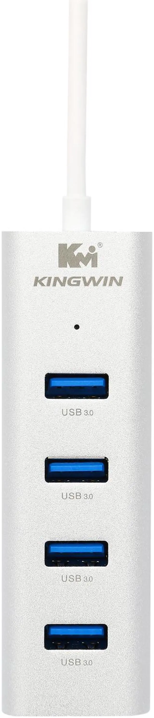 Alt view image 2 of 5 - Kingwin KWZ-400 Aluminum 4-Port USB 3.0 Hub