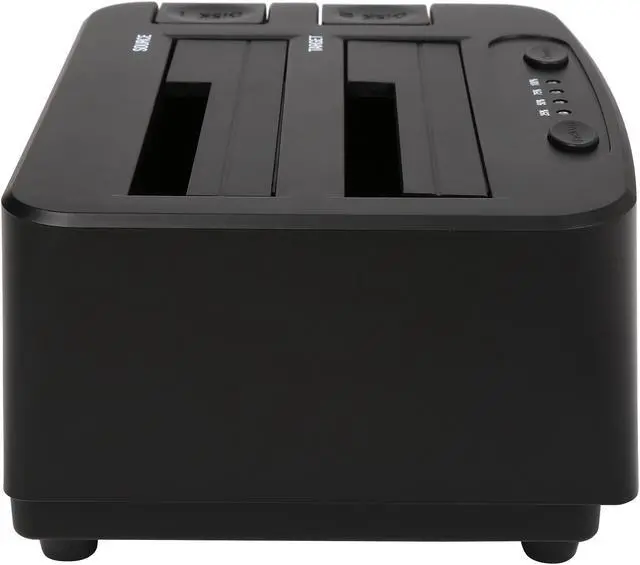 Alt view image 3 of 7 - KINGWIN PD-2537U3 Aluminum / Plastic 2.5" & 3.5" Black SATA USB 3.0 Dual-Bay 2.5”/3.5” SATA Hard Drive (HDD) & Solid State Drive (SSD) Docking Station