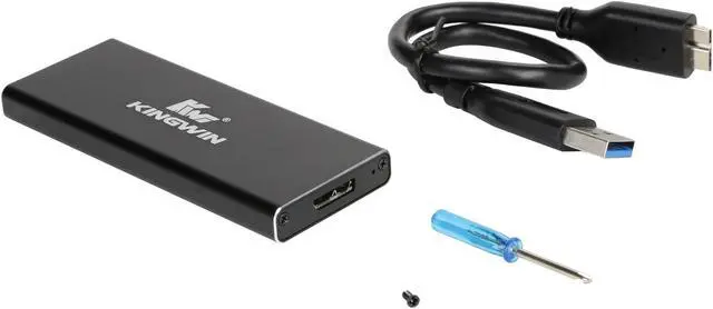 Alt view image 6 of 7 - KINGWIN KM-U3NGFF External USB 3.0 to M.2 SATA SSD enclosure