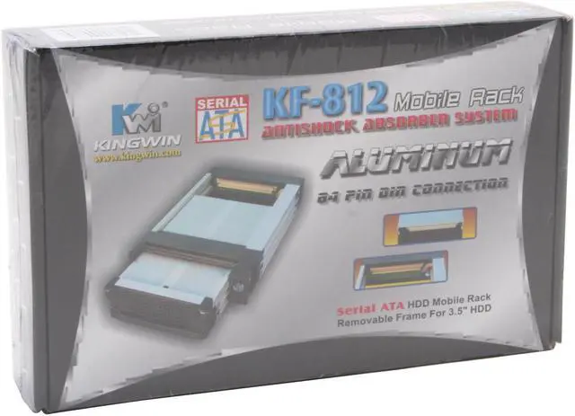Alt view image 5 of 5 - KINGWIN KF-812-BK SATA Mobile Rack