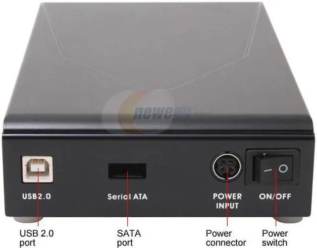 Alt view image 3 of 5 - KINGWIN TL-35CS Aluminum alloy 3.5" SATA USB & eSATA Black External Enclosure