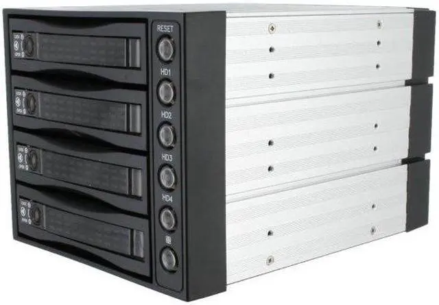 Main image of iStarUSA BPU-340SATA-BPL 3 x 5.25" to 4 x 3.5" 2.5" SAS SATA 6 Gbps HDD SSD Hot-swap Rack - OEM