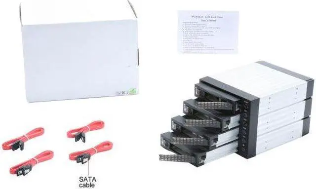 Alt view image 9 of 9 - iStarUSA BPU-340SATA-BPL 3 x 5.25" to 4 x 3.5" 2.5" SAS SATA 6 Gbps HDD SSD Hot-swap Rack - OEM