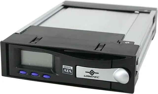 Main image of VANTEC MRK-200ST-BK EZ Swap 3.5" SATA Removeable Hard drive rack Kit, with LCD display