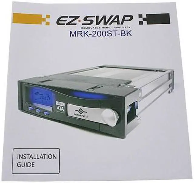 Alt view image 3 of 4 - VANTEC MRK-200ST-BK EZ Swap 3.5" SATA Removeable Hard drive rack Kit, with LCD display