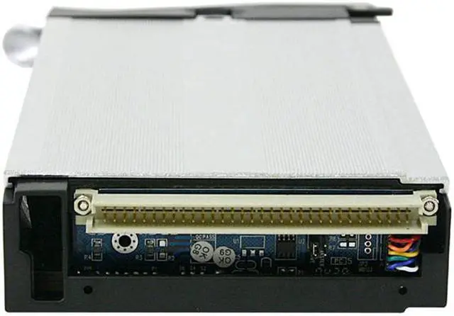 Alt view image 2 of 4 - Vantec EZ Swap Internal Cartridge for 3.5" Aluminum Removable SATA Hard Drive Mobile Rack With LCD and Fan - Model MRK-200ST-BK*C