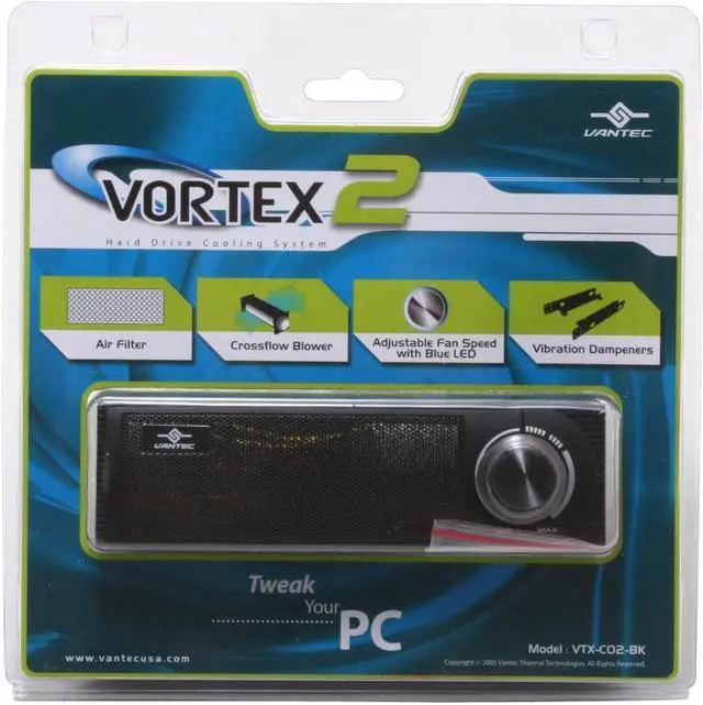Alt view image 5 of 6 - Vantec Vortex 2 Hard Drive Cooling System - Model VTX-C02-BK