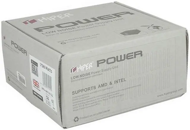 Alt view image 7 of 16 - HIPER Type M HPU-4M730-SS 730W Continuous @ 40°C
(Maximum Continuous Peak: 780W) ATX12V V2.2 & EPS12V V2.91 SLI Certified CrossFire Ready Active PFC Power Supply
