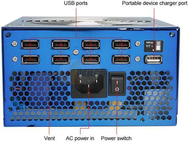 Alt view image 3 of 14 - HIPER Type R II HPU-5B880 880W Continuous @ 40°C
(Maximum Continuous Peak: 1040W) ATX12V V2.2 & EPS12V V2.91 SLI Certified CrossFire Ready  Active PFC Power Supply