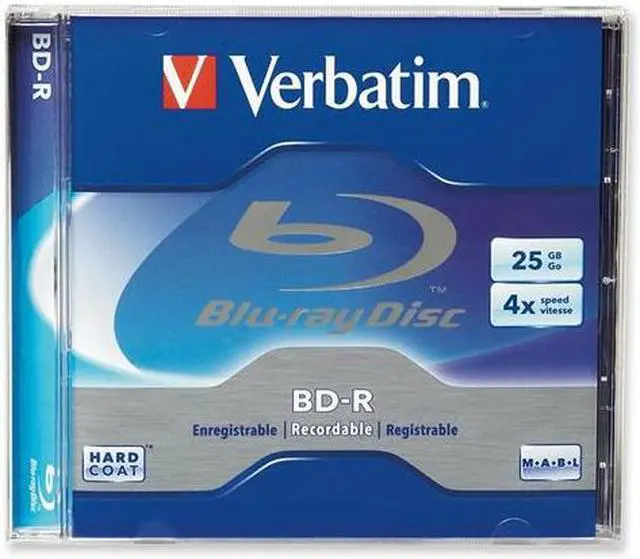 Main image of Verbatim 25GB 4X BD-R Single Jewel Case Disc Model 96434