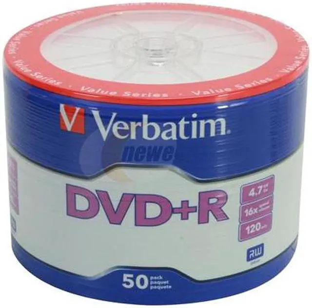 Main image of Verbatim 4.7GB 16X DVD+R 50 Packs Disc Model 97068 - OEM