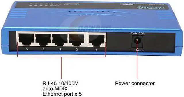 Alt view image 3 of 5 - Zonet ZFS3005P Ethernet Switch