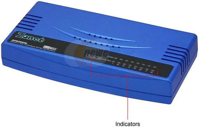 Alt view image 3 of 5 - Zonet ZFS3008P Ethernet Switch w/Auto-MDIX / Plastic Version