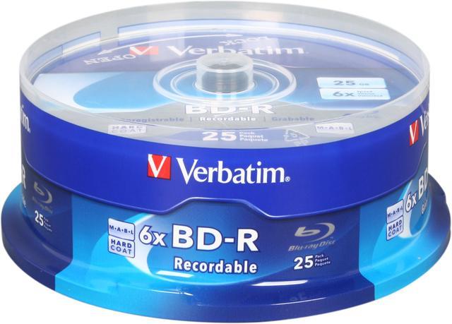 VERBATIM 98397 Disque Vierge Blu-Ray BD-R 25 Go 50 pièce(s) - Disques  Vierges Blu-Ray (BD-R, 25 Go, 6X, Boîte à gâteaux, 50 pièce(s))