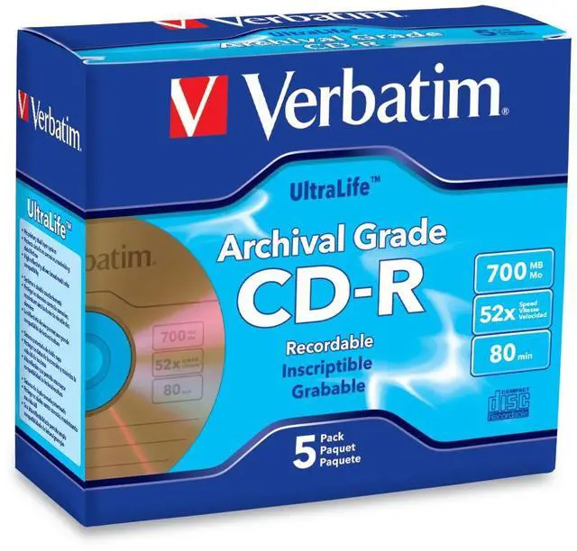 Main image of Verbatim Archival Grade 52x CD-R Media