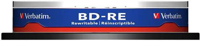 Alt view image 2 of 2 - Verbatim 43694 Blu-ray Rewritable Media - BD-RE - 2x - 25 GB - 10 Pack Spindle