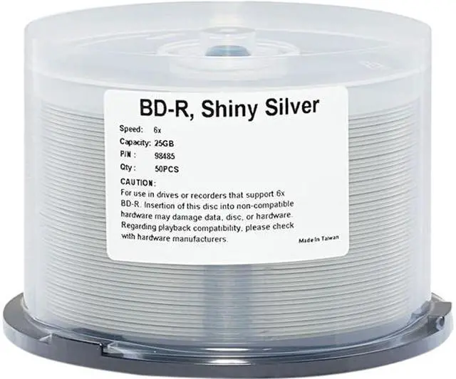 Main image of Verbatim Blu-ray Recordable Media - BD-R - 6x - 25 GB - 50 Pack Spindle