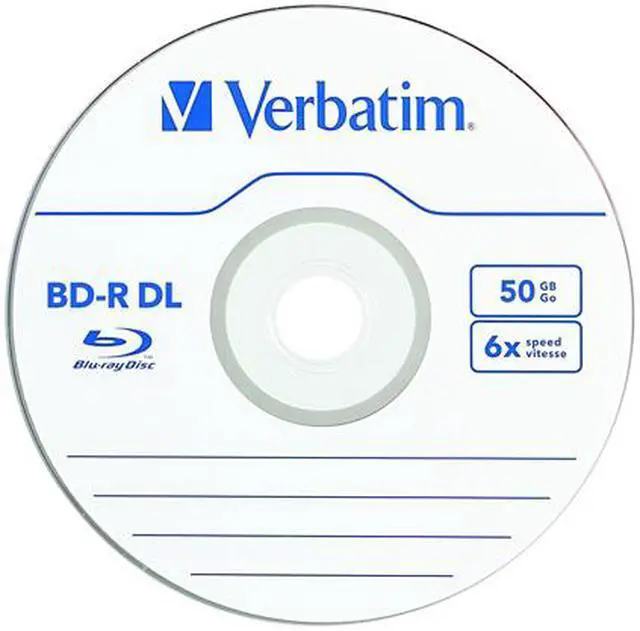 Alt view image 2 of 2 - Verbatim 50GB 6X BD-R DL 25 Packs Spindle Disc Model 98356