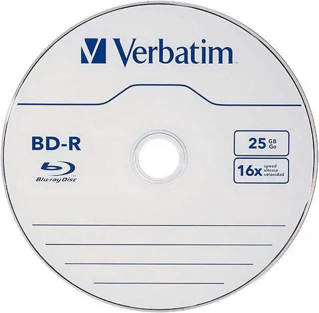 Alt view image 2 of 2 - Verbatim 25GB 6X BD-R 50 Packs Disc Model 98397