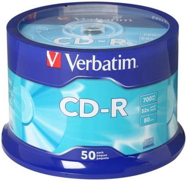 Verbatim 700MB 52X CD-R 50 Packs Disc Model 94691 - Newegg.ca