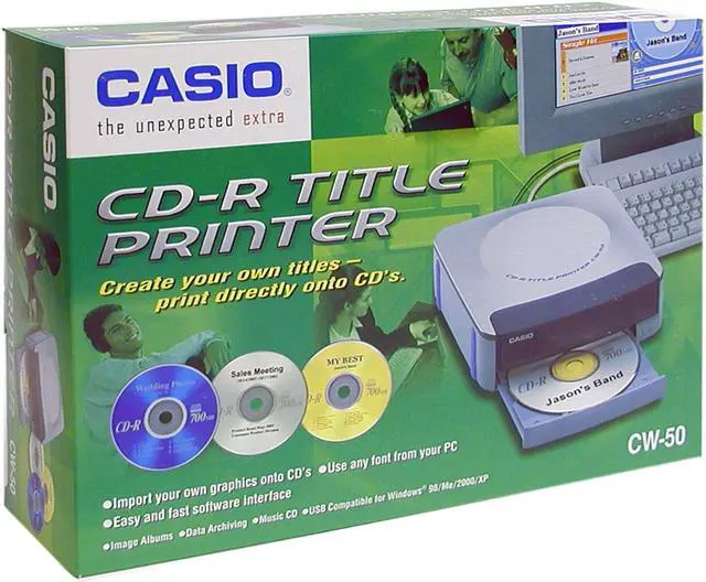 Alt view image 4 of 4 - CASIO CW-50 Disc Title Printer