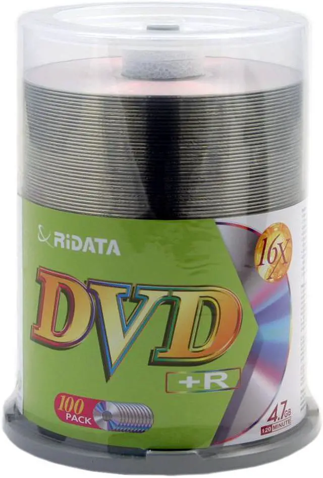 Main image of RiDATA 4.7GB 16X DVD+R 100 Packs Spindle Disc Model DRD+4716-RDCB100