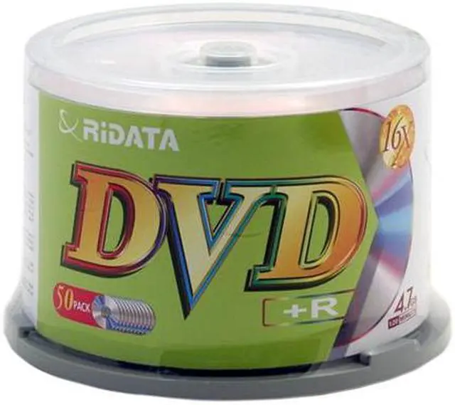 Main image of RiDATA 4.7GB 16X DVD+R 50 Packs Spindle Disc Model DRD+4716-RDCB50
