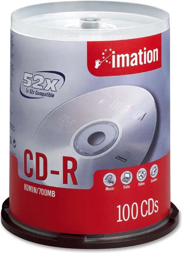 Main image of imation 700MB 52X CD-R 100 Packs Spindle Disc Model 17262