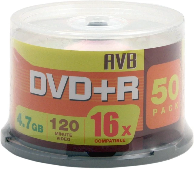 AVB 4.7GB 16X DVD+R 50 Packs Disc Model DVD+R50-16X - Newegg.com