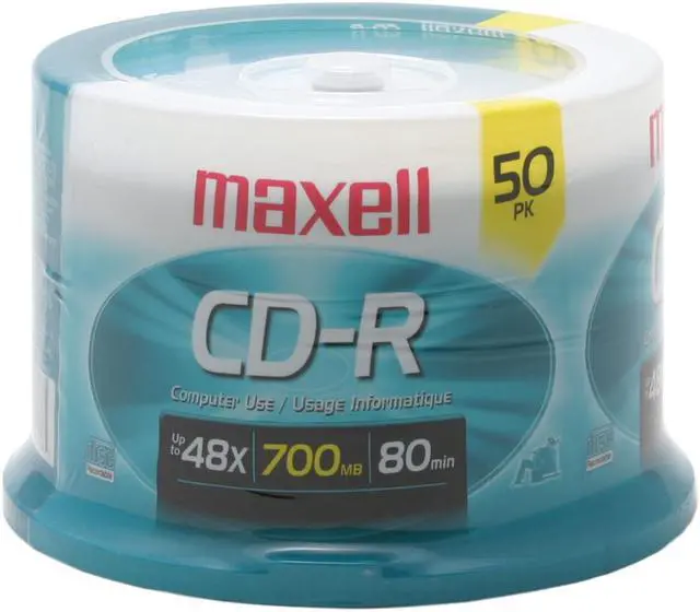 Alt view image 2 of 3 - maxell 700MB 48X CD-R 50 Packs Spindle Disc Model 648250