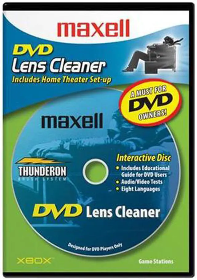 Alt view image 2 of 3 - maxell 190059 DVD-LC DVD Lens Cleaner