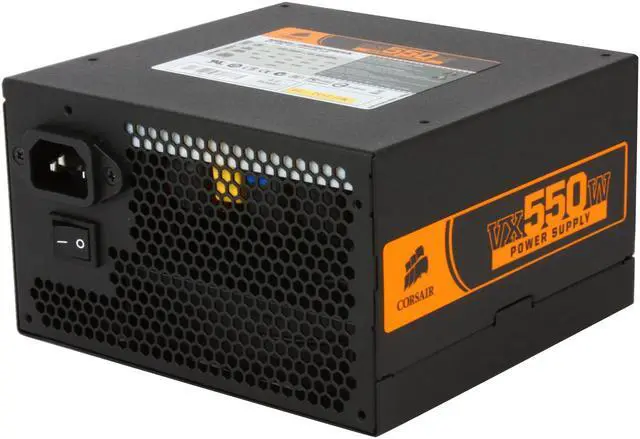 Alt view image 7 of 11 - CORSAIR Enthusiast Series CMPSU-550VX 550 W ATX12V V2.2 SLI Ready CrossFire Ready 80 PLUS Certified Active PFC Compatible with Core i7 Power Supply