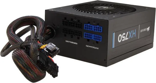 Alt view image 4 of 8 - CORSAIR HX Series HX750 750 W ATX12V 2.3 / EPS12V 2.91 SLI Ready CrossFire Ready 80 PLUS GOLD Certified Modular Active PFC Power Supply New 4th Gen CPU Certified Haswell Ready