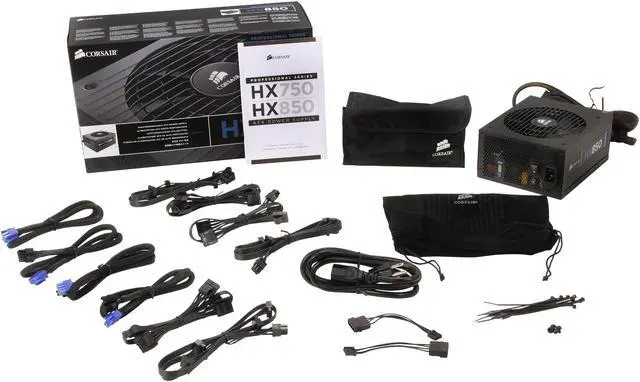 Alt view image 6 of 6 - CORSAIR HX Series HX850 850 W ATX12V 2.3 / EPS12V 2.91 SLI Ready CrossFire Ready 80 PLUS GOLD Certified Modular Active PFC Power Supply New 4th Gen CPU Certified Haswell Ready