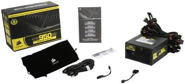 Alt view image 5 of 5 - CORSAIR Enthusiast Series TX950 (CMPSU-950TX) 950 W ATX12V v2.3/EPS12V v2.91 SLI Ready 80 PLUS BRONZE Certified Active PFC Power Supply