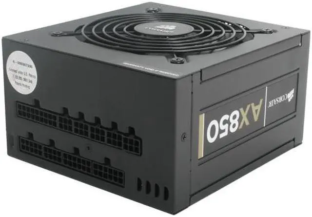 Alt view image 5 of 8 - CORSAIR Professional Series Gold AX850 (CMPSU-850AX) 850 W ATX12V v2.31 / EPS12V v2.92 80 PLUS GOLD Certified Full Modular Active PFC Power Supply