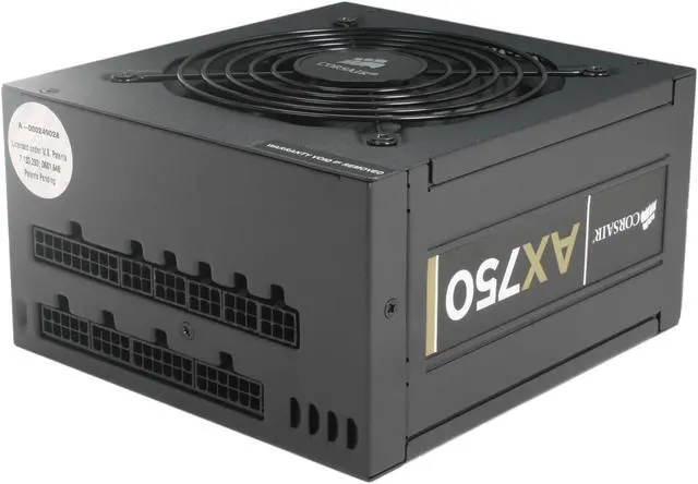 Alt view image 4 of 6 - CORSAIR Professional Series Gold AX750 (CMPSU-750AX) 750 W ATX12V v2.31 / EPS12V v2.92 80 PLUS GOLD Certified Modular Active PFC Power Supply