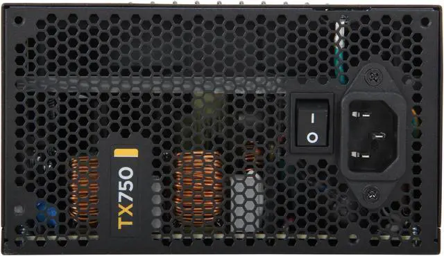 Alt view image 2 of 7 - CORSAIR Enthusiast Series TX750 V2 750W ATX12V v2.31/ EPS12V v2.92 80 PLUS BRONZE Certified Active PFC High Performance Power Supply