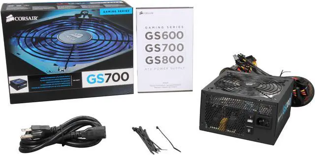 Alt view image 7 of 7 - CORSAIR Gaming Series GS700 700 W ATX12V v2.3 80 PLUS Certified Active PFC High Performance Power Supply