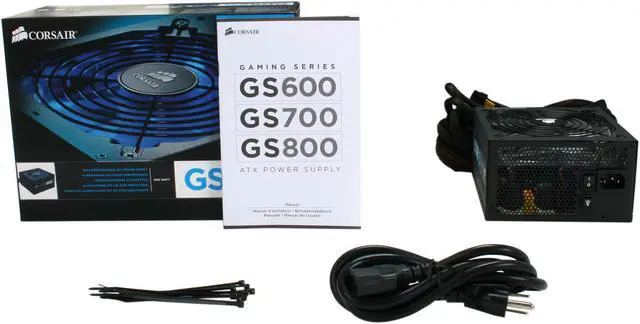 Alt view image 9 of 9 - CORSAIR Gaming Series GS800 800 W ATX12V v2.3 SLI Ready CrossFire Ready 80 PLUS Certified Active PFC High Performance Power Supply