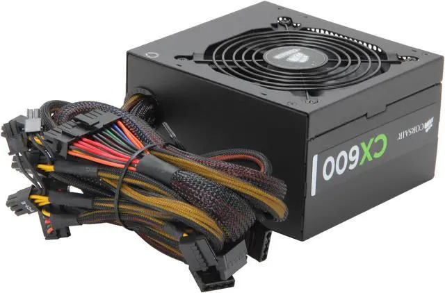 Alt view image 5 of 7 - CORSAIR CX Series CX600 600W 80 PLUS BRONZE Active PFC ATX12V & EPS12V Power Supply