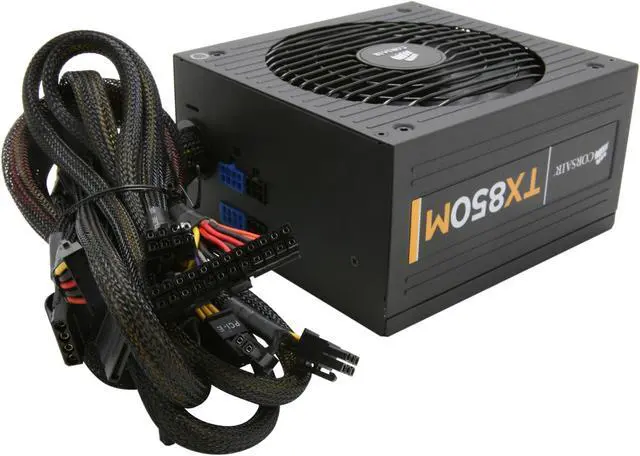 Alt view image 4 of 7 - CORSAIR Enthusiast Series TX850M 850 W ATX12V v2.31 / EPS12V v2.92 80 PLUS BRONZE Certified Semi Modular High Performance Power Supply New 4th Gen CPU Certified Haswell Ready