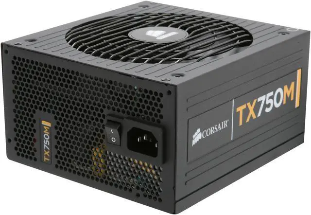 Main image of CORSAIR Enthusiast Series TX750M 750 W ATX12V v2.31 / EPS12V v2.92 80 PLUS BRONZE Certified Semi Modular High Performance Power Supply New 4th Gen CPU Certified Haswell Ready