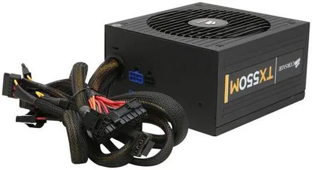Alt view image 4 of 7 - CORSAIR Enthusiast Series TX550M 550 W ATX12V v2.31 / EPS12V v2.92 80 PLUS BRONZE Certified Semi Modular High Performance Power Supply